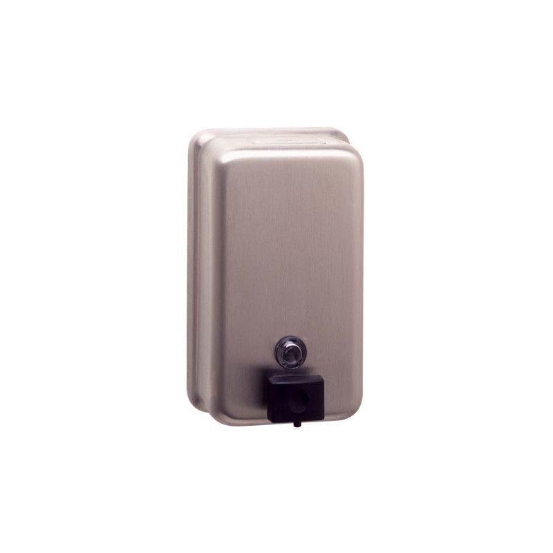 Dispensador de jabón líquido de pared con soporte cuadrado 80x80 mm