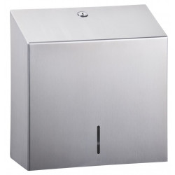 ELITE wall-mounted paper dispenser in brushed stainless steel