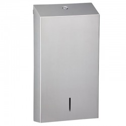 Large-capacity stainless steel paper towel dispenser, compact design