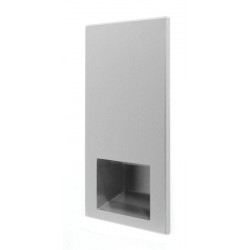 Paper towel dispenser in stainless steel recessed vandal proof and design