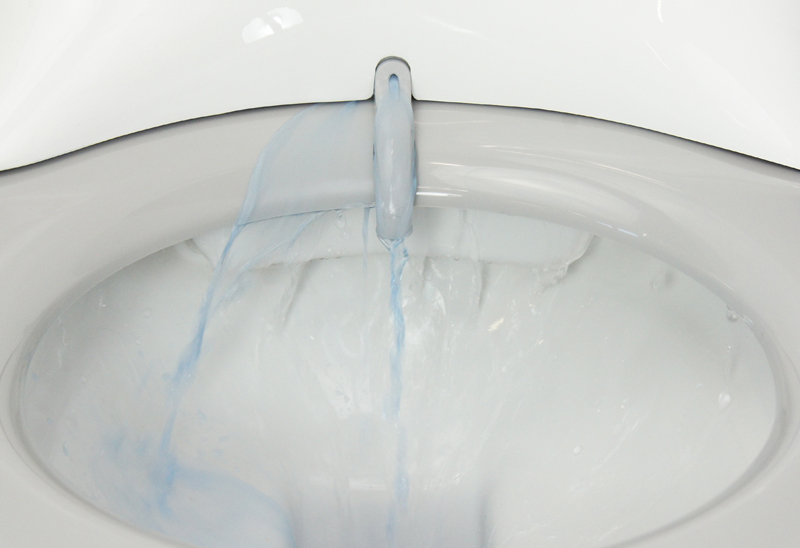 WC suspendu à chasse d'eau intensive sans rebord de rinçage sans siège Blanc